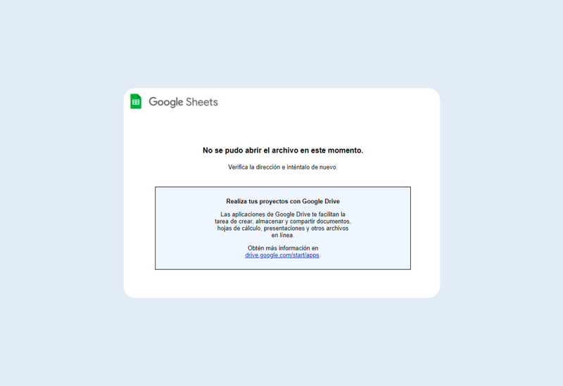 Solución error al copiar plantilla.